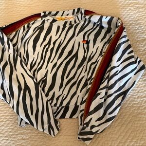 Aviator Nation Zebra Stripe sweatshirt XS